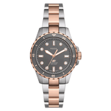  Shop Authentic Fossil Blue Dive Three Hand Gray Dial Two Tone Steel Strap Watch For Women - ES5348 - Luxxuri