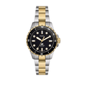 Fossil Blue Dive Three Hand Black Dial Two Tone Steel Strap Watch For Women - ES5349