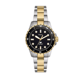  Shop Authentic Fossil Blue Dive Three Hand Black Dial Two Tone Steel Strap Watch For Women - ES5349 - Luxxuri