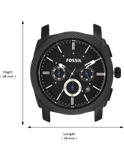  Shop Authentic Fossil Machine Chronograph Black Dial Black Silicone Strap Watch for Men - FS4487 - Luxxuri