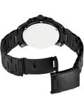 Fossil Grant Chronograph Black Dial Black Steel Strap Watch for Men - FS4832