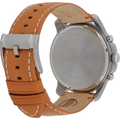 Fossil Grant Chronograph Green Dial Brown Leather Strap Watch for Men - FS4918