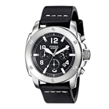  Shop Authentic Fossil Modern Machine Chronograph Black Dial Black Leather Strap Watch for Men - FS4928 - Luxxuri