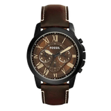  Shop Authentic Fossil Grant Chronograph Brown Dial Brown Leather Strap Watch for Men - FS5088 - Luxxuri