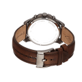 Fossil Grant Chronograph Brown Dial Brown Leather Strap Watch for Men - FS5214