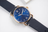  Shop Authentic Fossil The Commuter Blue Dial Blue Leather Strap Watch for Men - FS5274 - Luxxuri