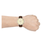  Shop Authentic Fossil Neutra Chronograph White Dial Brown Leather Strap Watch for Men - FS5380 - Luxxuri