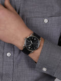  Shop Authentic Fossil The Commuter Black Dial Black Leather Strap Watch for Men - FS5406 - Luxxuri