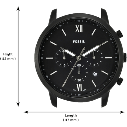  Shop Authentic Fossil Neutra Chronograph Black Dial Black Steel Strap Watch for Men - FS5474 - Luxxuri