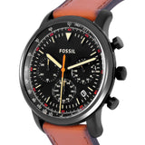  Shop Authentic Fossil Goodwin Luggage Chronograph Black Dial Brown Leather Strap Watch for Men - FS5501 - Luxxuri