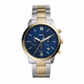  Shop Authentic Fossil Neutra Chronograph Blue Dial Two Tone Steel Strap Watch for Men - FS5706 - Luxxuri