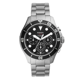  Shop Authentic Fossil FB-03 Chronograph Black Dial Silver Steel Strap Watch for Men - FS5725 - Luxxuri