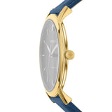  Shop Authentic Fossil The Minimalist 3H Analog Blue Dial Blue Leather Strap Watch for Men - FS5789 - Luxxuri