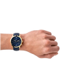  Shop Authentic Fossil Neutra Chronograph Blue Dial Blue Leather Strap Watch for Men - FS5790 - Luxxuri