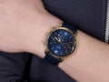  Shop Authentic Fossil Neutra Chronograph Blue Dial Blue Leather Strap Watch for Men - FS5790 - Luxxuri