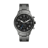  Shop Authentic Fossil Retro Pilot Chronograph Black Dial Grey Steel Strap Watch for Men - FS5834 - Luxxuri