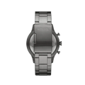 Fossil Retro Pilot Chronograph Black Dial Grey Steel Strap Watch for Men - FS5834