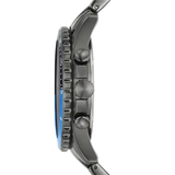  Shop Authentic Fossil FB-01 Chronograph Black Dial Grey Steel Strap Watch for Men - FS5835 - Luxxuri