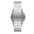 Fossil FB-01 Chronograph Black Dial Silver Steel Strap Watch for Men - FS5837