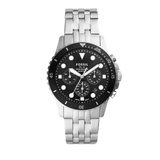  Shop Authentic Fossil FB-01 Chronograph Black Dial Silver Steel Strap Watch for Men - FS5837 - Luxxuri