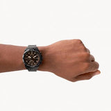  Shop Authentic Fossil Bronson Chronograph Black Dial Black Steel Strap Watch for Men - FS5851 - Luxxuri