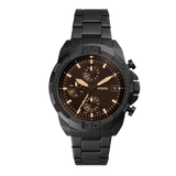  Shop Authentic Fossil Bronson Chronograph Black Dial Black Steel Strap Watch for Men - FS5851 - Luxxuri