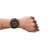  Shop Authentic Fossil Bronson Chronograph Black Dial Black Steel Strap Watch for Men - FS5876 - Luxxuri