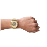  Shop Authentic Fossil Retro Analog-Digital Gold Dial Gold Steel Strap Watch for Men - FS5889 - Luxxuri