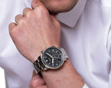  Shop Authentic Fossil Goodwin Chronograph Black Dial Silver Steel Strap Watch for Men - FS5412 - Luxxuri