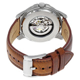  Shop Authentic Fossil Grant Automatic Beige Skeleton Dial Brown Leather Strap Watch for Men - ME3099 - Luxxuri