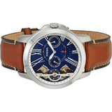  Shop Authentic Fossil Grant Twist Multifunction Blue Dial Brown Leather Strap Watch for Men - ME1161 - Luxxuri