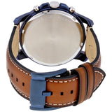  Shop Authentic Fossil Grant Chronograph Blue Dial Brown Leather Strap Watch for Men - FS5151 - Luxxuri