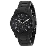  Shop Authentic Fossil Grant Chronograph Black Dial Black Steel Strap Watch for Men - FS4832 - Luxxuri