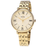  Shop Authentic Fossil Jacqueline White Dial Gold Steel Strap Watch for Women - ES3434 - Luxxuri
