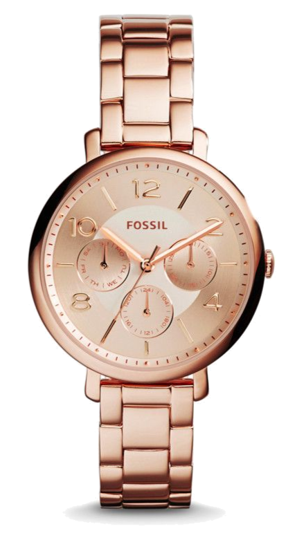  Shop Authentic Fossil Jacqueline Rose Gold Dial Rose Gold Steel Strap Watch for Women - ES3665 - Luxxuri