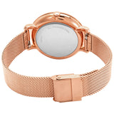  Shop Authentic Fossil Jacqueline Quartz Rose Gold Dial Rose Gold Mesh Strap Watch for Women - ES4628 - Luxxuri