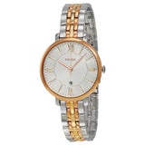  Shop Authentic Fossil Jacqueline White Dial Two Tone Steel Strap Watch for Women - ES3844 - Luxxuri