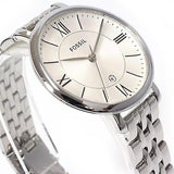  Shop Authentic Fossil Jacqueline White Dial Silver Steel Strap Watch for Women - ES3433 - Luxxuri