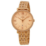  Shop Authentic Fossil Jacqueline Rose Gold Dial Rose Gold Steel Strap Watch for Women - ES3546 - Luxxuri