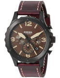  Shop Authentic Fossil Nate Chronograph Brown Dial Brown Leather Strap Watch for Men - JR1511 - Luxxuri