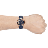  Shop Authentic Fossil Townsman Twist Skeleton Blue Dial Blue Leather Strap Watch for Men -  ME1138 - Luxxuri