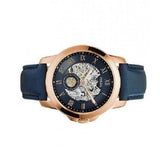  Shop Authentic Fossil Grant Mechanical Blue Dial Blue Leather Strap Watch for Men - ME3054 - Luxxuri