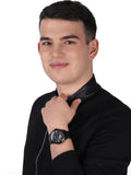 Shop Authentic Fossil Townsman Multi Function Mechanical Black Dial Black Steel Strap Watch for Men - ME3062 - Luxxuri
