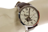  Shop Authentic Fossil Townsman Automatic White Dial Brown Leather Strap Watch for Men - ME3064 - Luxxuri