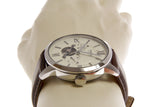  Shop Authentic Fossil Townsman Automatic White Dial Brown Leather Strap Watch for Men - ME3064 - Luxxuri
