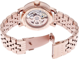  Shop Authentic Fossil Boyfriend Automatic Skeleton Rose Gold Dial Rose Gold Steel Strap Watch for Women - ME3065 - Luxxuri