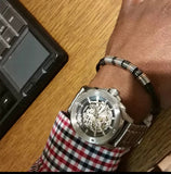  Shop Authentic Fossil Modern Machine Automatic Silver Dial Silver Steel Strap Watch for Men - ME3081 - Luxxuri