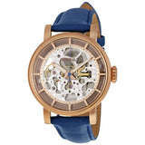  Shop Authentic Fossil Original Boyfriend Skeleton White Dial Blue Leather Strap Watch for Women - ME3086 - Luxxuri