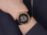  Shop Authentic Fossil Grant Automatic Skeleton Blue Dial Blue Leather Strap Watch for Men - ME3102 - Luxxuri