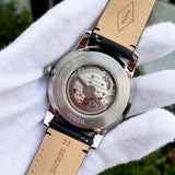  Shop Authentic Fossil Townsman Automatic White Dial Black Leather Strap Watch for Men - ME3104 - Luxxuri